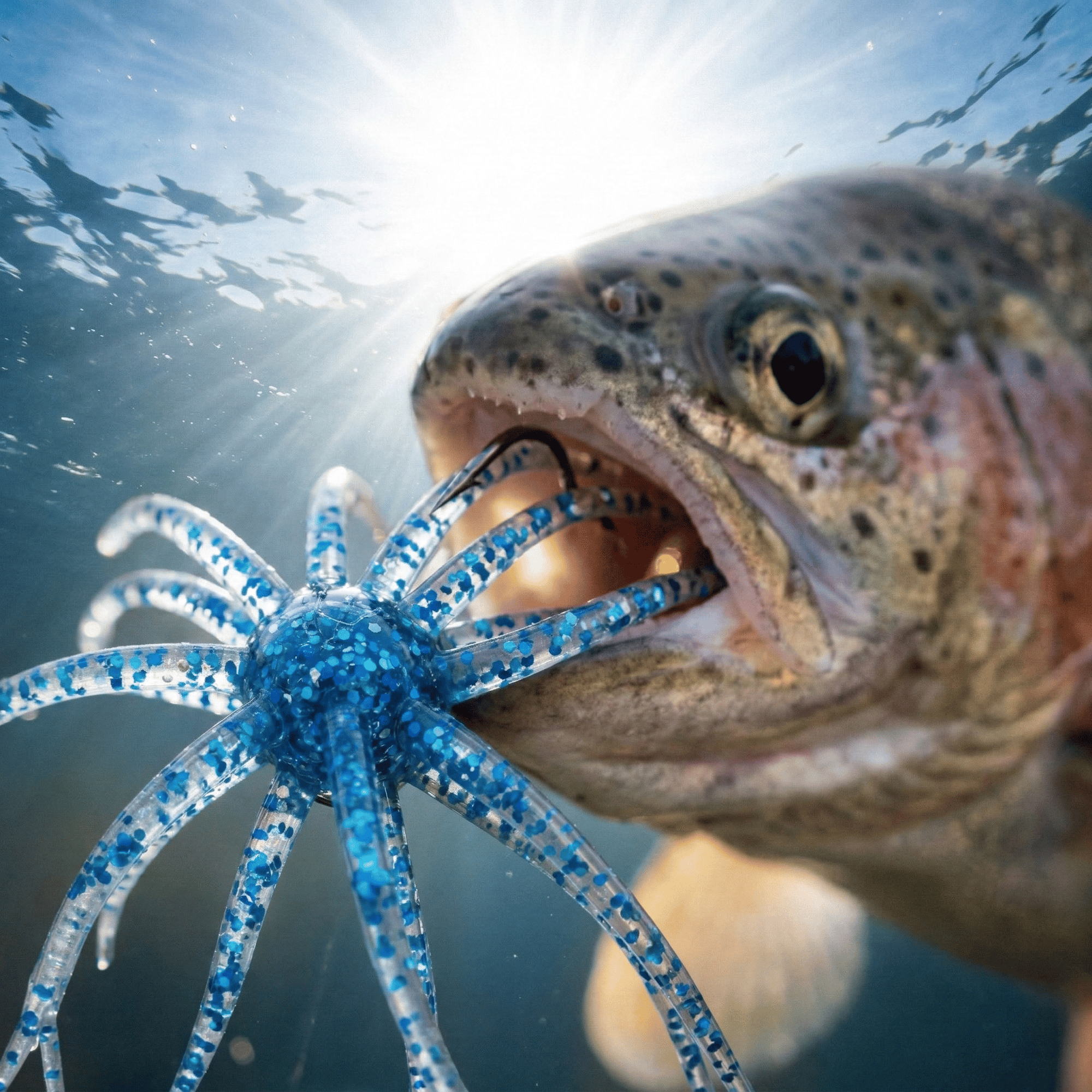 🔥Tentacle Soft Plastic Fishing Lure, Finesse Bass Bait for Drop Shot Wacky Rig, Slow Sinking