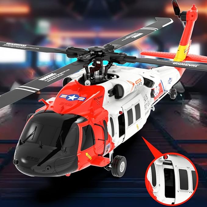 🔥HOT SALE 49% OFF✨Yu Xiang F09-S RC Helicopter, 1/47 Scale 2.4G 6CH Gyro RC Helicopter w/ GPS Intelligent Control System