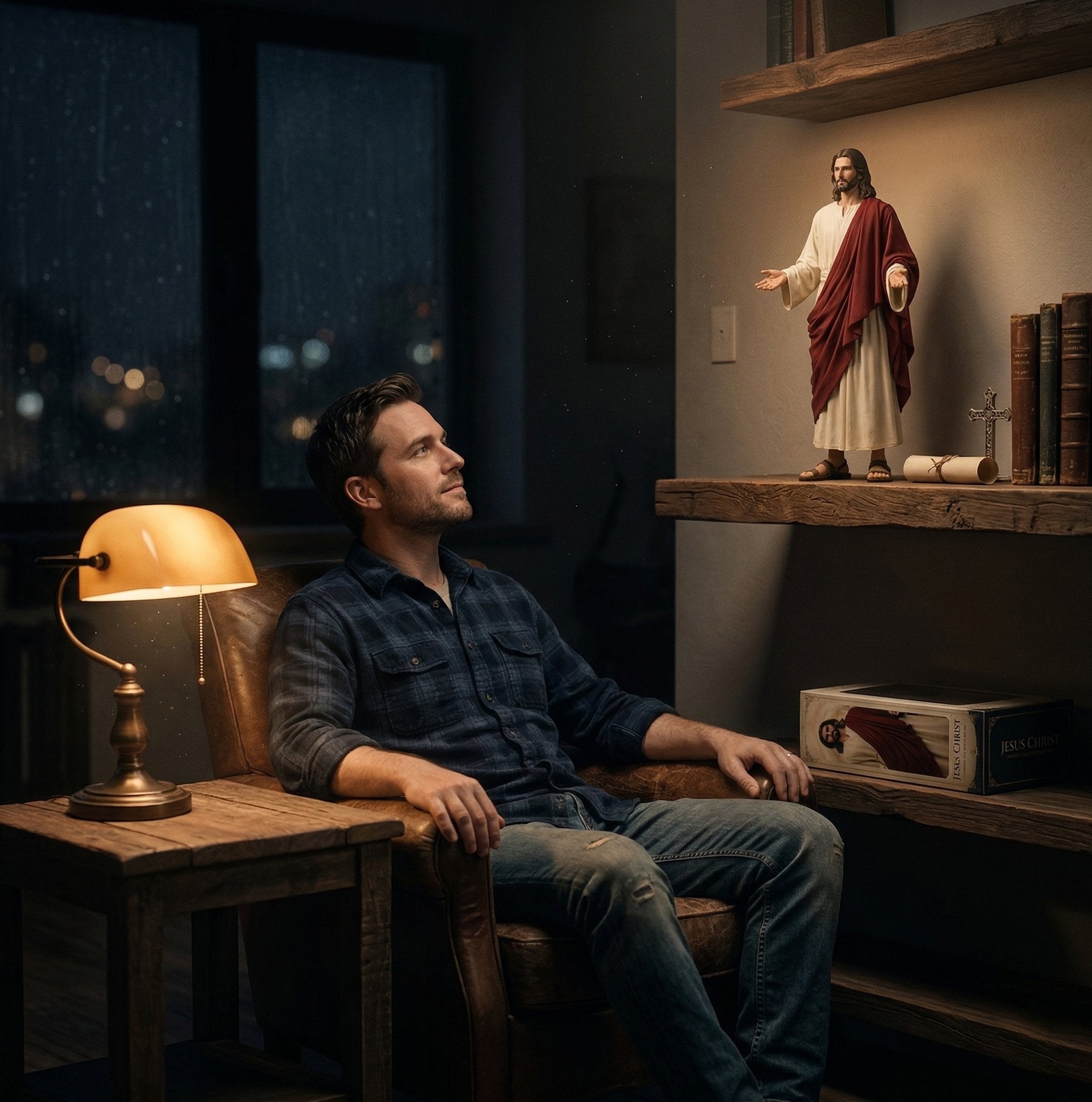 Sacred Design Jesus Collectible - A Divine Gift for Home Prayer & Spiritual Comfort