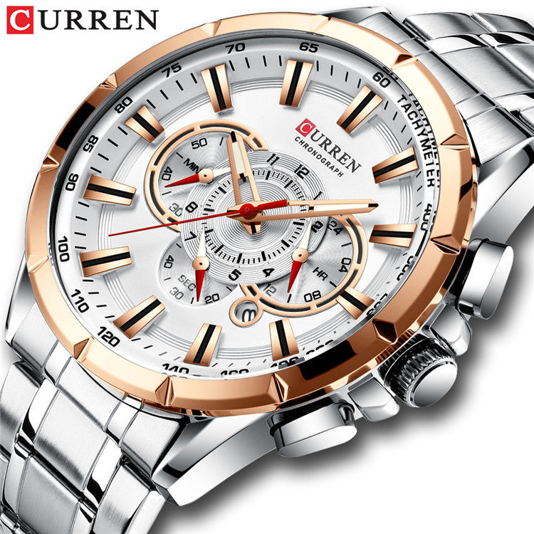 Curren Men's Luminious Pointers Premium Watch (Dial 4.8cm) - CUR181