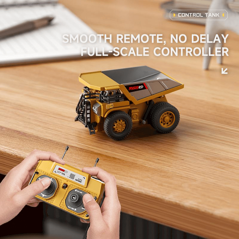 🔥Hot Sale🚜 1:64 Premium Alloy Mini RC Construction Set – Forklift, Excavator & Dump Truck