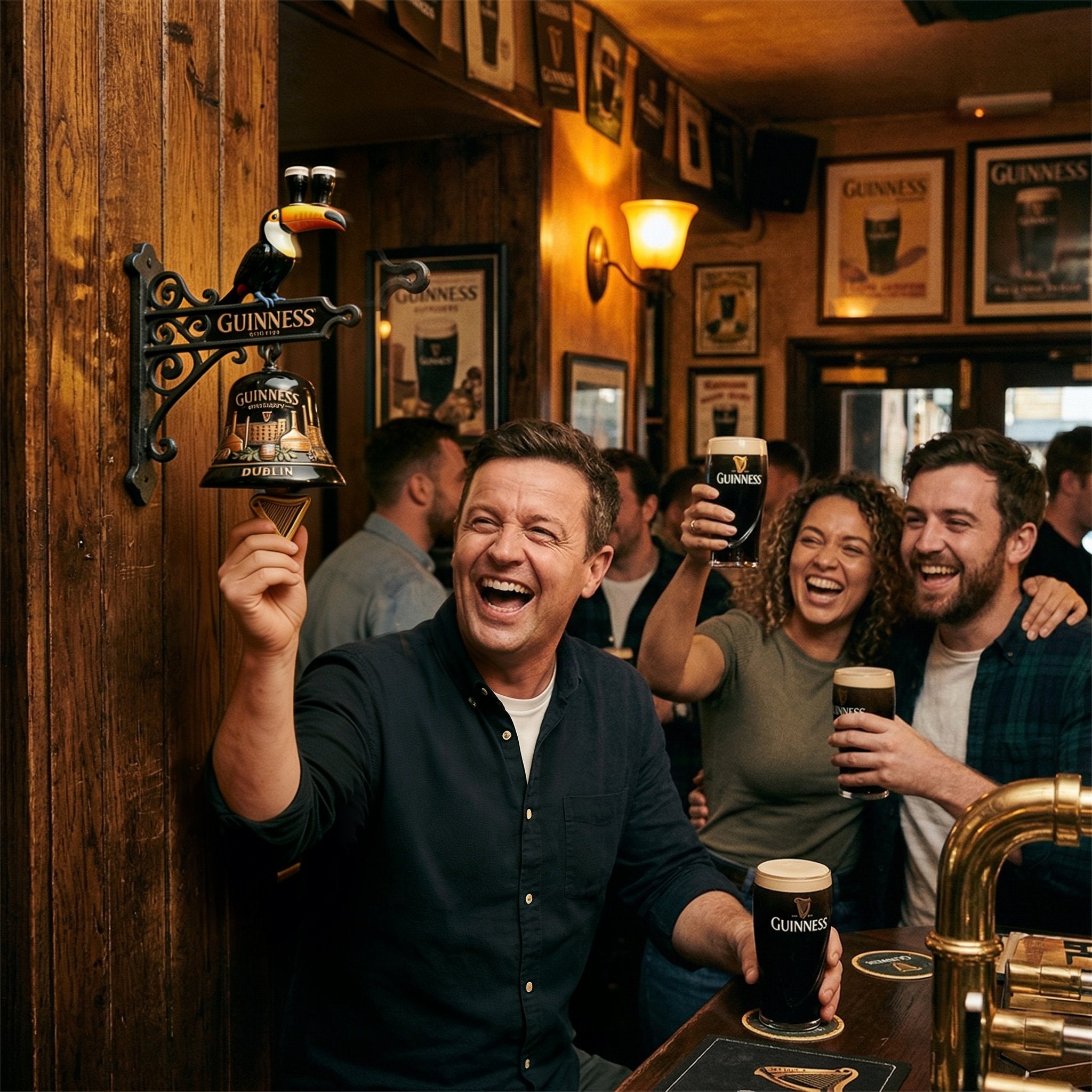 OFFICIAL GUINNESS Toucan Series Retro Bell Mural