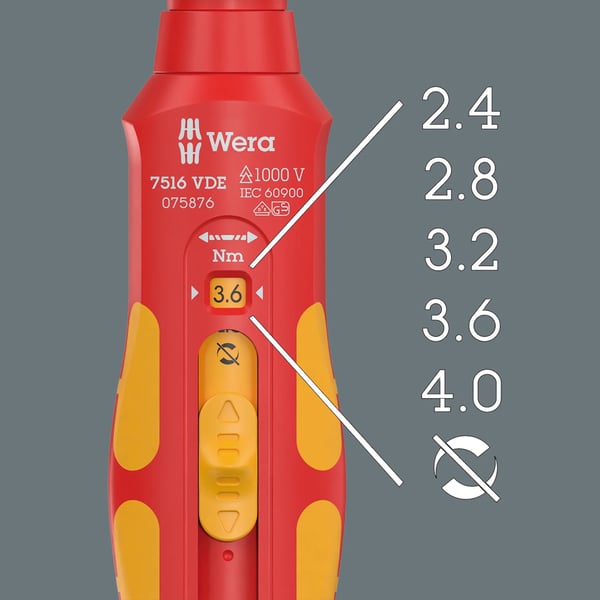 ⚡ Wera 7516 VDE Kraftform Safe-Torque Speed Torque Screwdriver