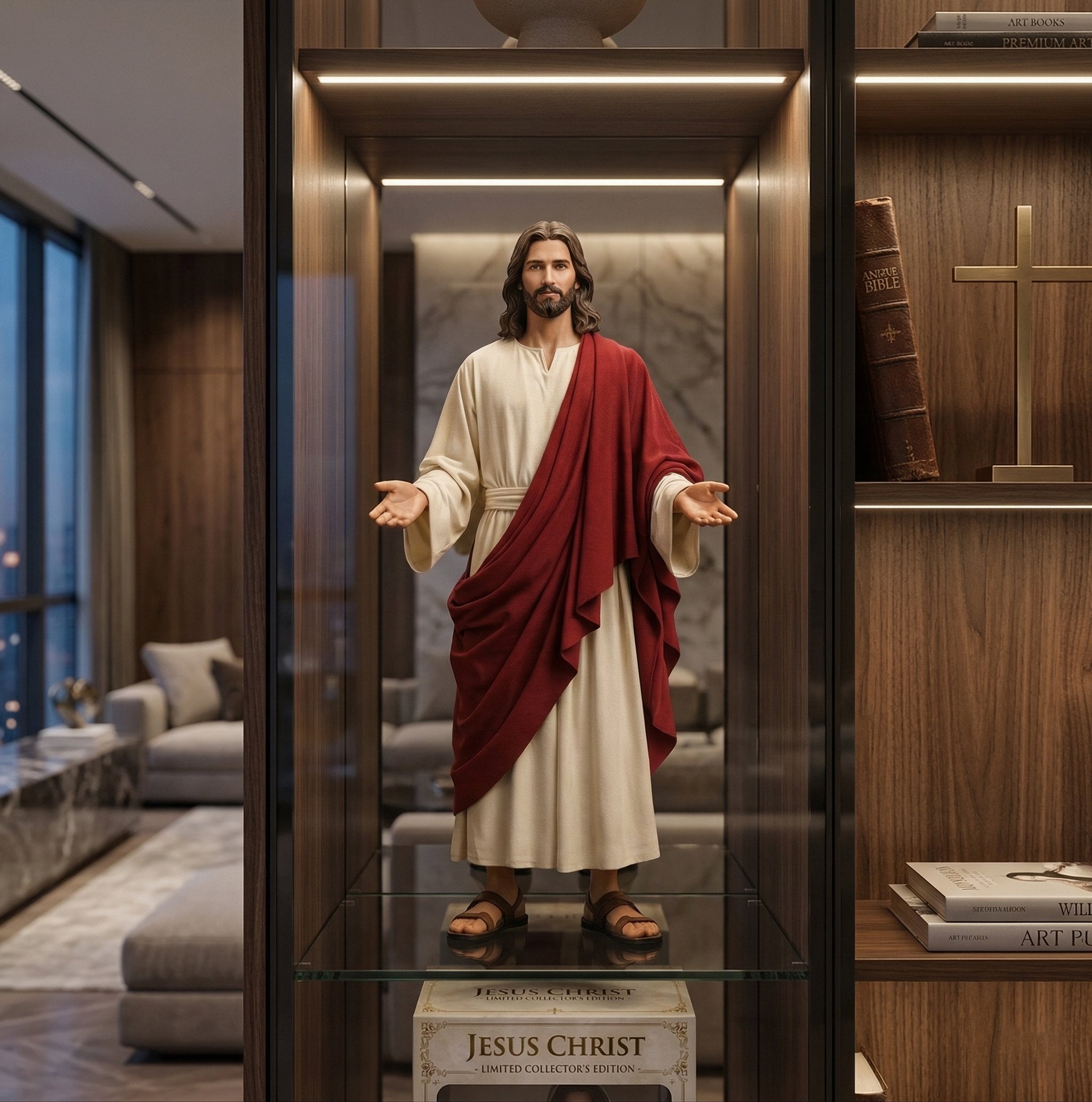 Sacred Design Jesus Collectible - A Divine Gift for Home Prayer & Spiritual Comfort