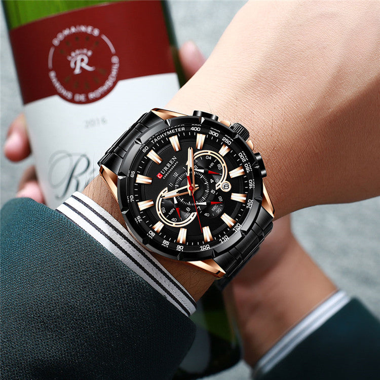 Curren Men's Luminious Pointers Premium Watch (Dial 4.8cm) - CUR181