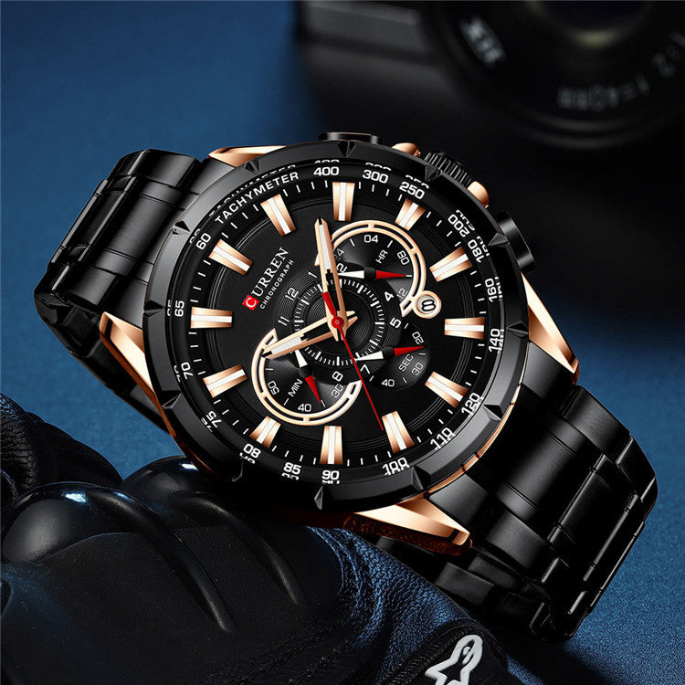 Curren Men's Luminious Pointers Premium Watch (Dial 4.8cm) - CUR181
