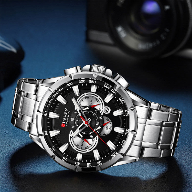 Curren Men's Luminious Pointers Premium Watch (Dial 4.8cm) - CUR181