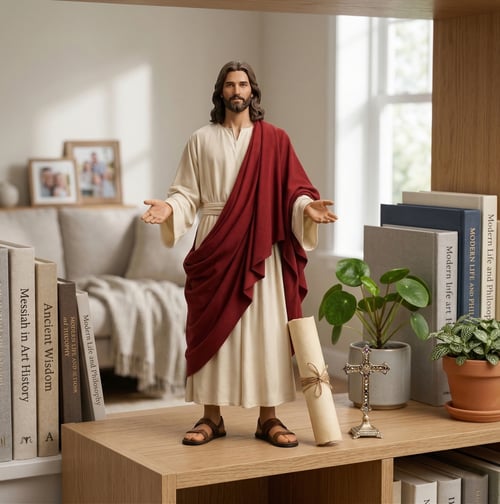 Sacred Design Jesus Collectible - A Divine Gift for Home Prayer & Spiritual Comfort
