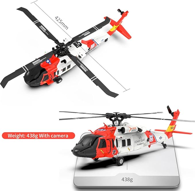 🔥HOT SALE 49% OFF✨Yu Xiang F09-S RC Helicopter, 1/47 Scale 2.4G 6CH Gyro RC Helicopter w/ GPS Intelligent Control System