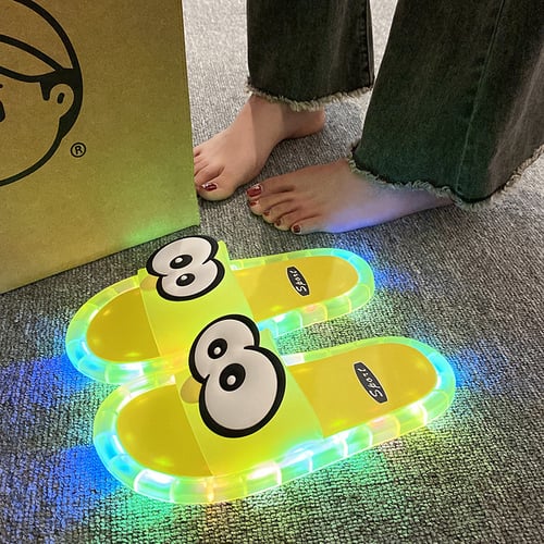 Rainbow Step · LED Light-Up Matching Slippers