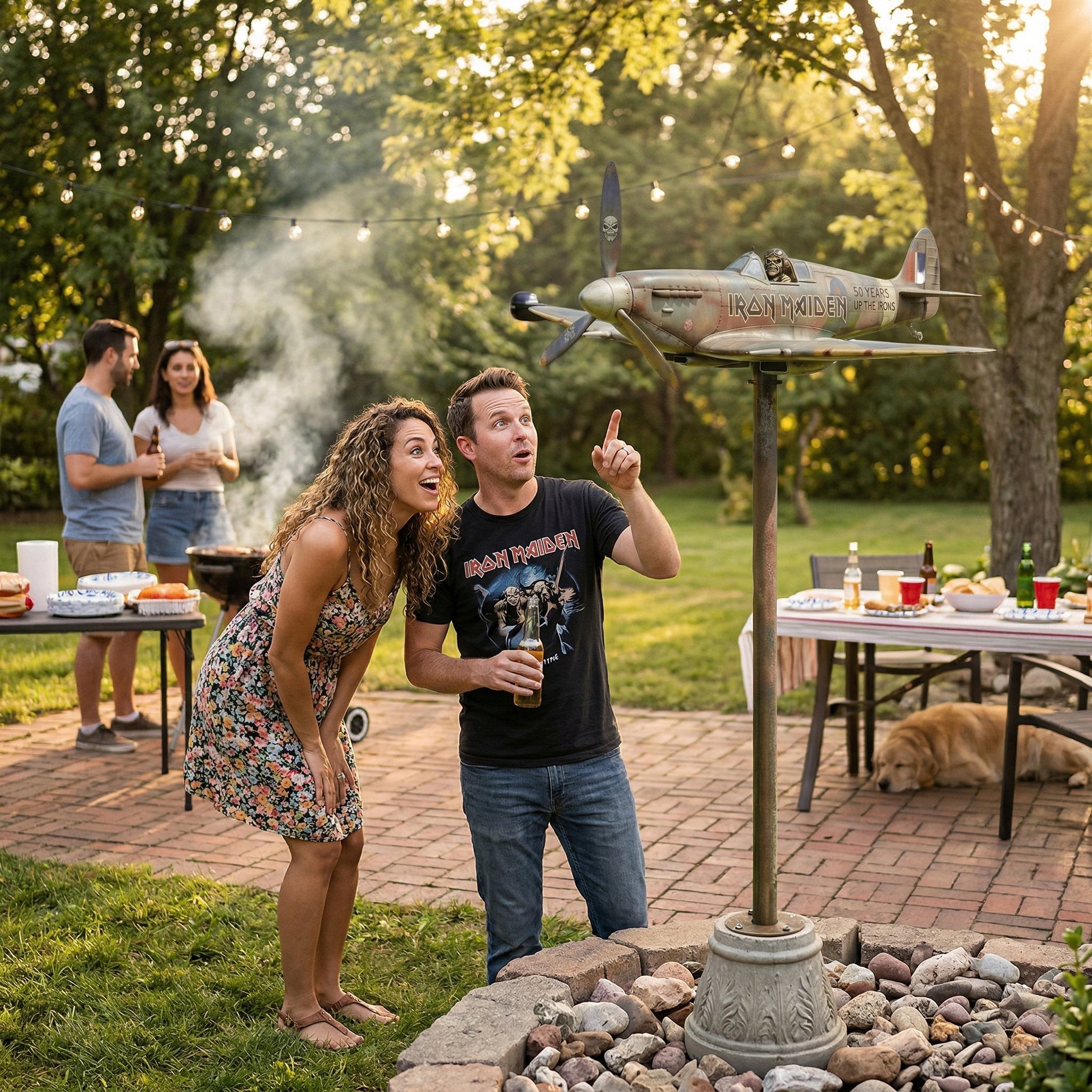 Anniversary Commemorative Garden Wind Spinner