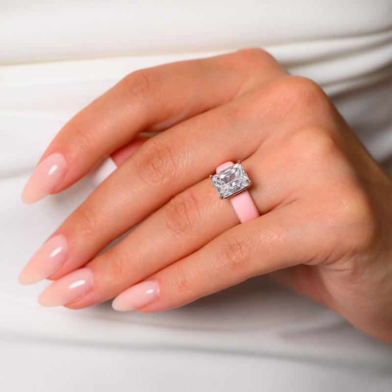 🔥Buy 2 Get 1 Free🔥LOVILDS Silicone Ring – Emerald Cut CZ | Patent-Pending Design