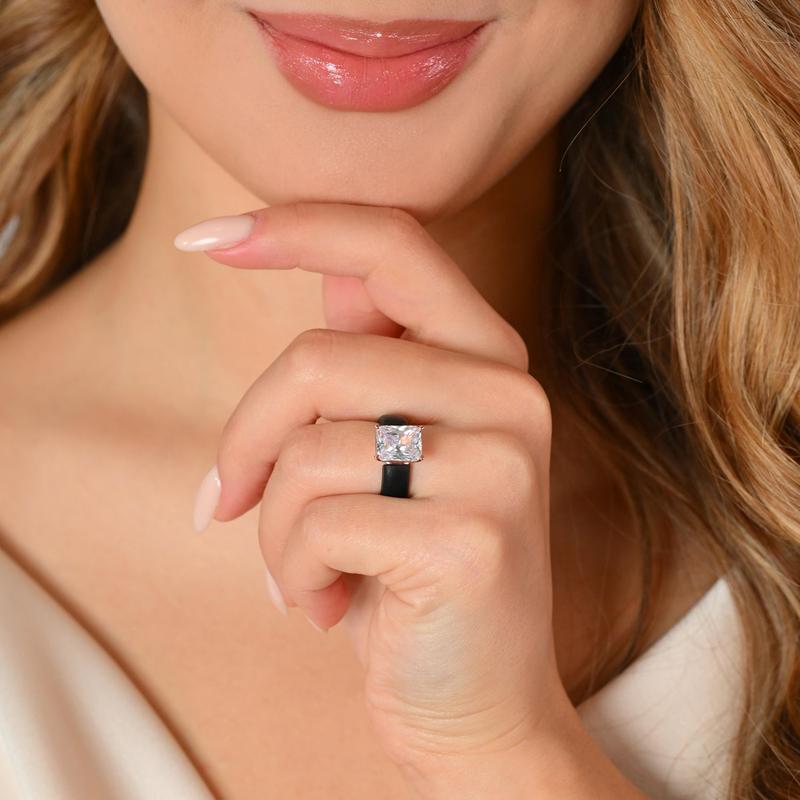 🔥Buy 2 Get 1 Free🔥LOVILDS Silicone Ring – Emerald Cut CZ | Patent-Pending Design
