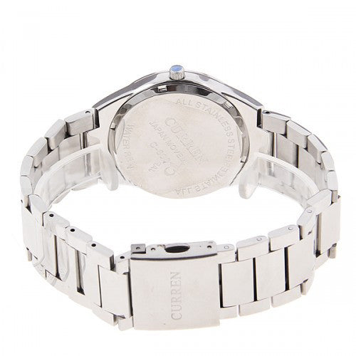 Curren Stainless Steel Men's Watch (White 4.2cm Dial) - CUR056