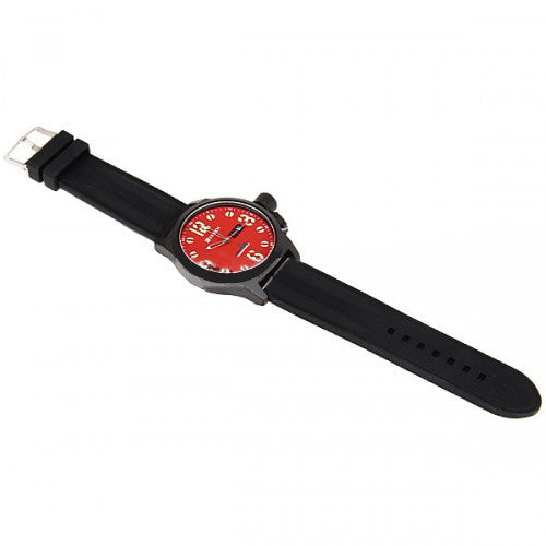 Curren Unisex Watch with Silicone Band (Red 57mm Dial) - CUR016