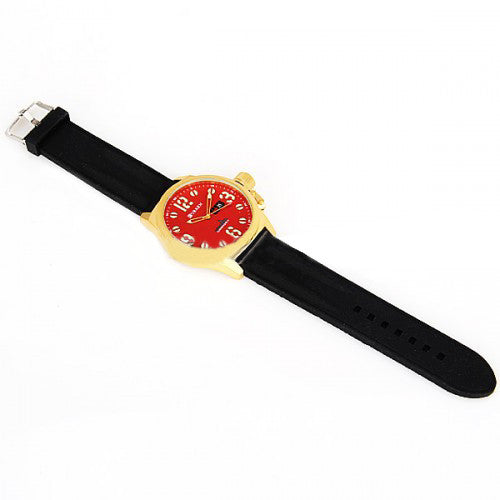 Curren Unisex Watch with Silicon Band (Red 5.7cm Dial) - CUR020