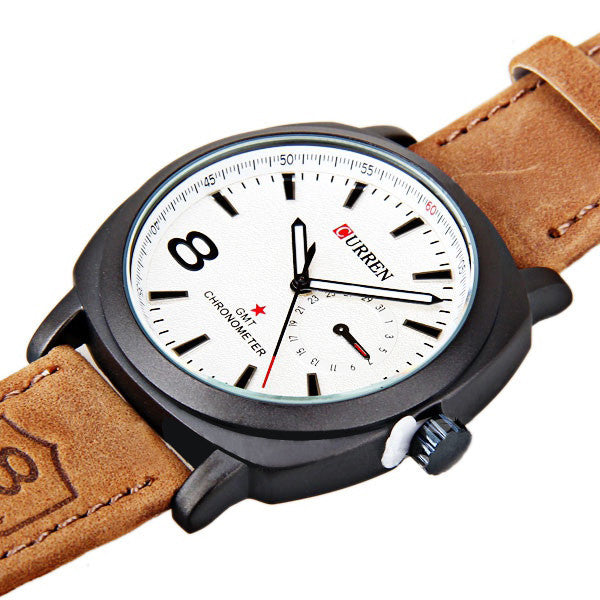 Curren Unisex Watch (White 4.5cm Dial) - CUR109