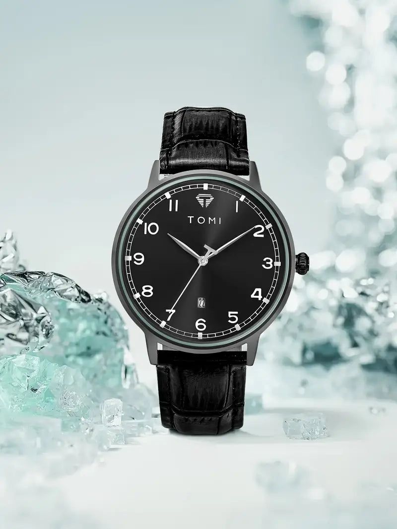 TOMI T-108 Calendar Dial Unisex Watch Quartz Date