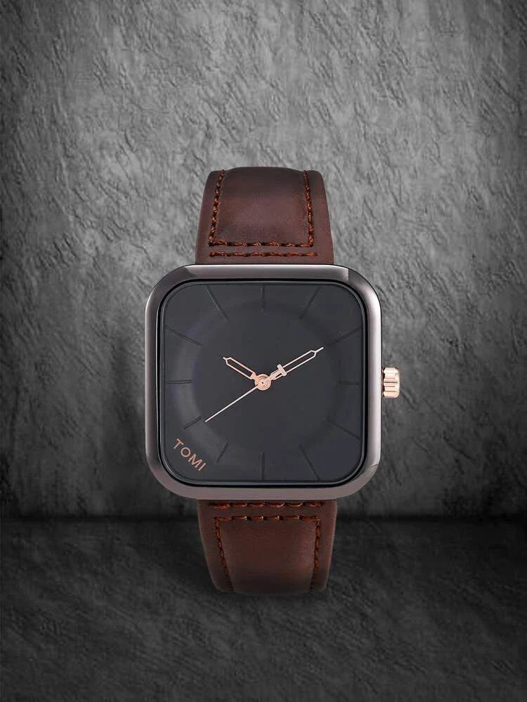 TOMI T-093 Men's Wrist Watch Square Dial