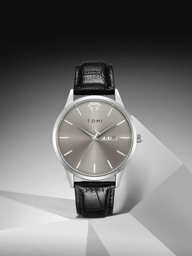 TOMI T-045 Day Date Quartz Wrist Watch For Men