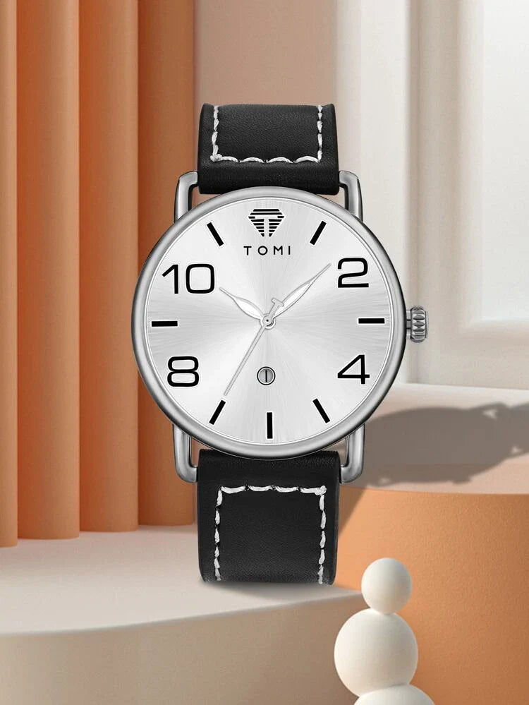 TOMI T-035 Men Wrist Watch Quartz Date Round Dial