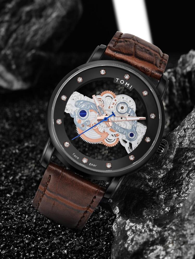 TOMI T-102 Face Gear Dual Strap Watch