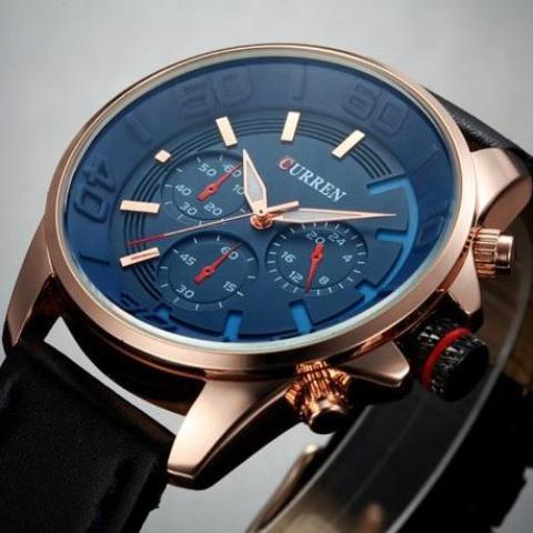 Curren Blue Dial Choronograph Watch (Blue Dial 4.4cm) - CUR 138