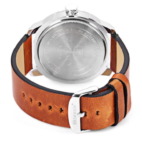 Curren Genuine Leather Quartz Watch (Dial 5.0cm) - CUR 137