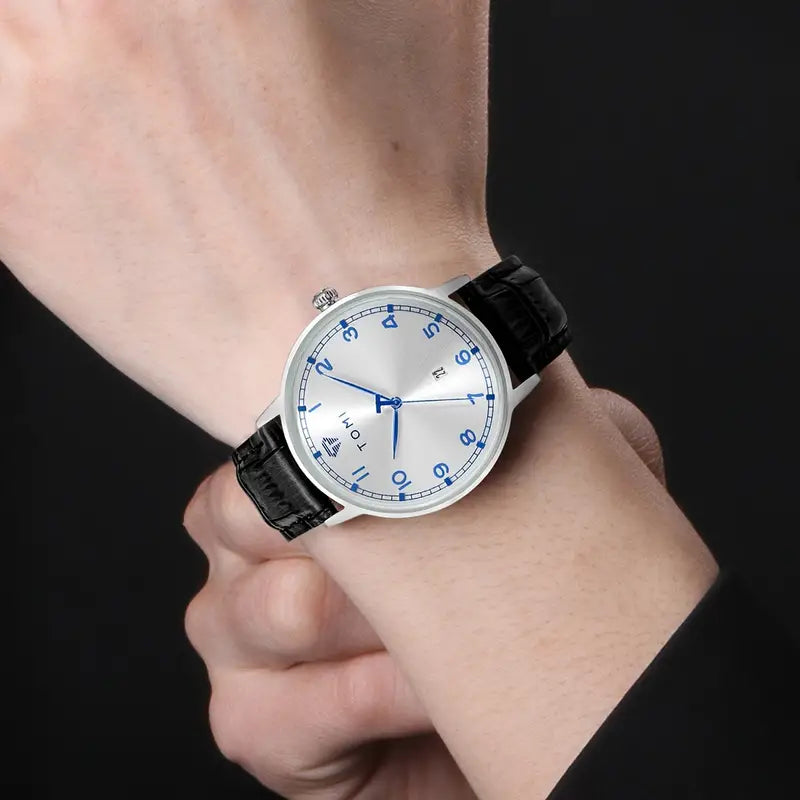 TOMI T-108 Calendar Dial Unisex Watch Quartz Date