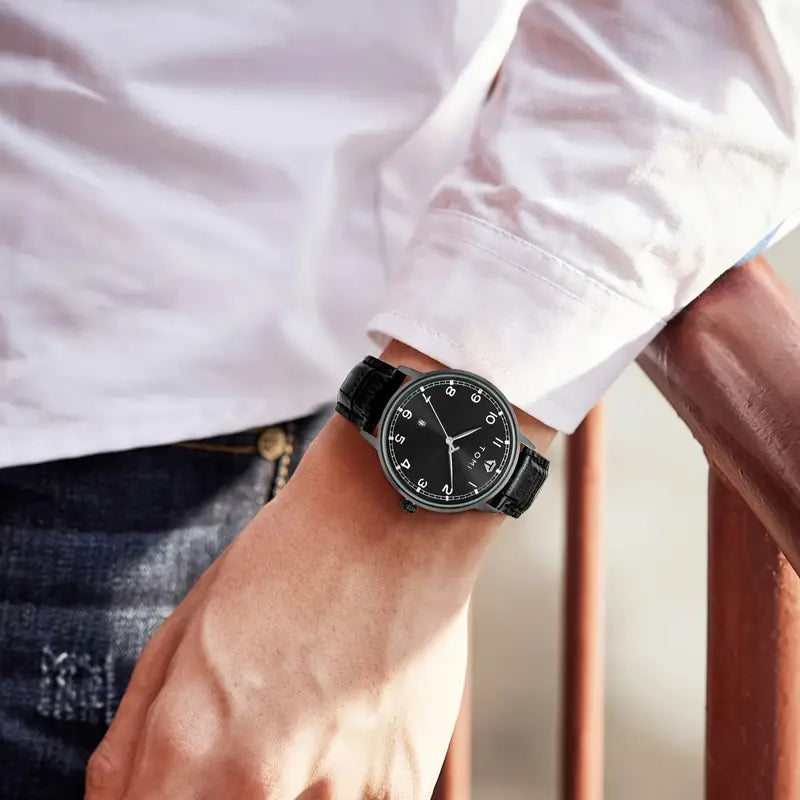 TOMI T-108 Calendar Dial Unisex Watch Quartz Date