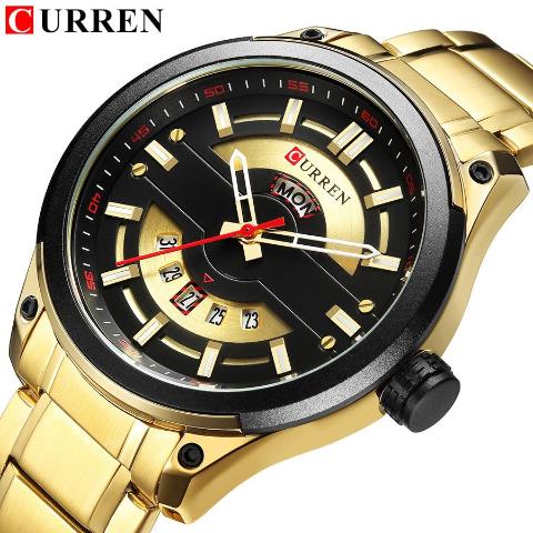 Curren Gold Luxury Men's Watch (Dial 4.5cm) - CUR 168