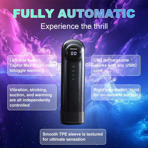 [Confidential Delivery]  🔥Automatic Masturbator with Vacuum and Vibration Functions – 18+ Only