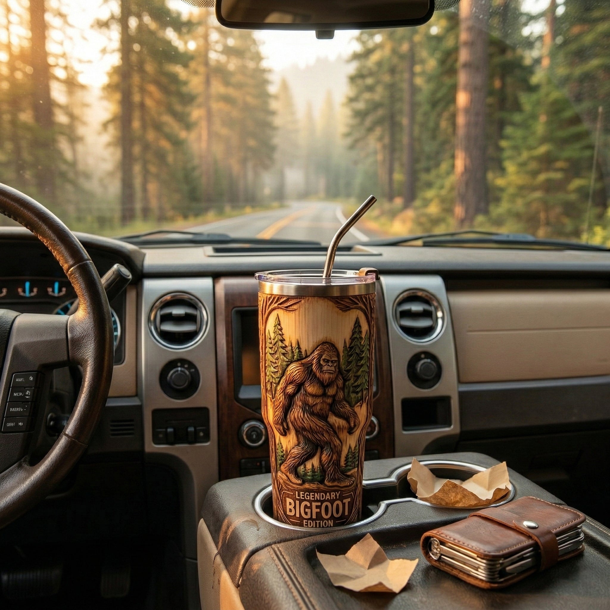 🌲✨ "Secret of the Woods" Limited Series: Touch the Legend of the Wild Tumbler