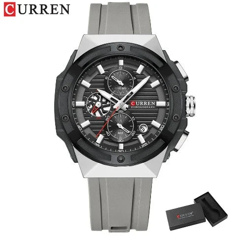 Curren Creative Silicone Strap Watch (Dial - 4.5cm) - CUR224