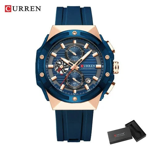 Curren Creative Silicone Strap Watch (Dial - 4.5cm) - CUR224