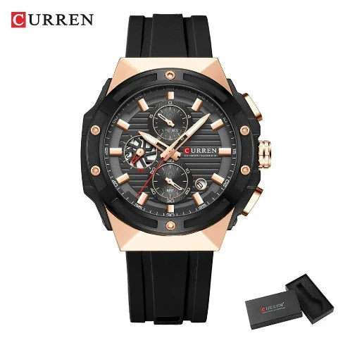 Curren Creative Silicone Strap Watch (Dial - 4.5cm) - CUR224