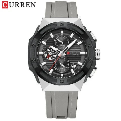 Curren Creative Silicone Strap Watch (Dial - 4.5cm) - CUR224