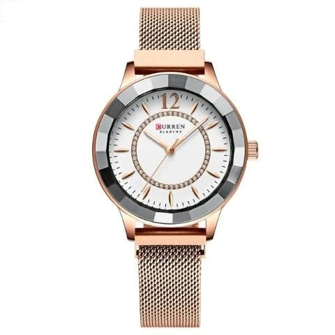 Curren Women's Blanche Crystal Watch (Dial 3.6cm) - CUR194