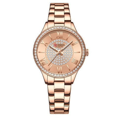 Curren Women's Blanche Rhinestone Watch (Dial 3.2cm) - CUR218