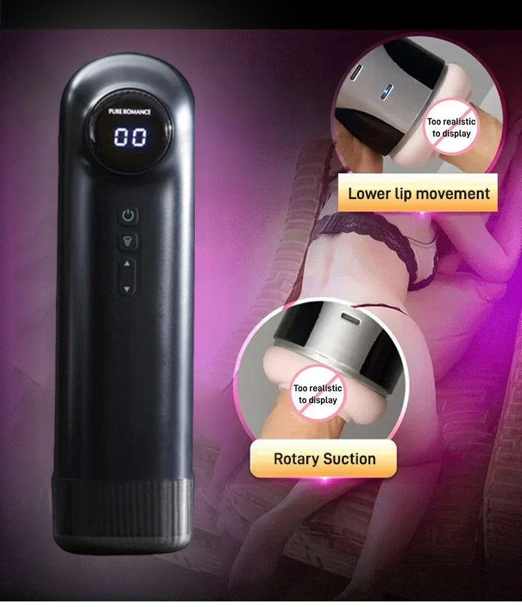 [Confidential Delivery]  🔥Automatic Masturbator with Vacuum and Vibration Functions – 18+ Only