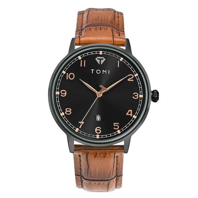 TOMI T-108 Calendar Dial Unisex Watch Quartz Date
