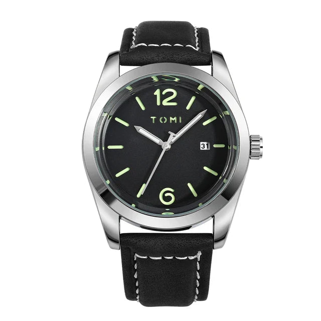 TOMI T-095 Luxury Watch Luminous Dial Quartz Date