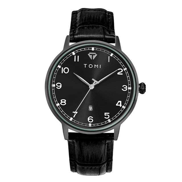 TOMI T-108 Calendar Dial Unisex Watch Quartz Date