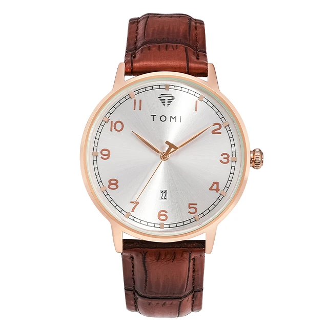 TOMI T-108 Calendar Dial Unisex Watch Quartz Date
