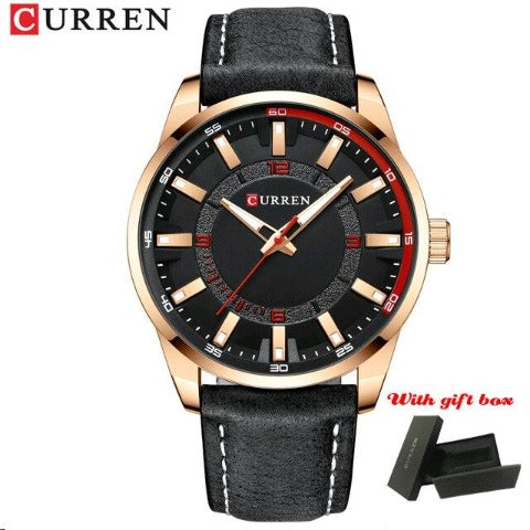 Curren Fashion Sports Leather Watch (Dial 4.7cm) - CUR213