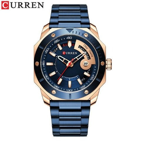 Curren Full Day Display Men's Watch (Dial 4.3cm) - CUR207