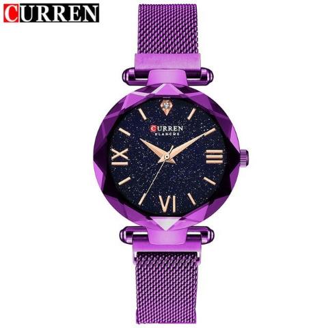 Curren Diamond Cut Women's Watch (Dial 2.8cm) - CUR175