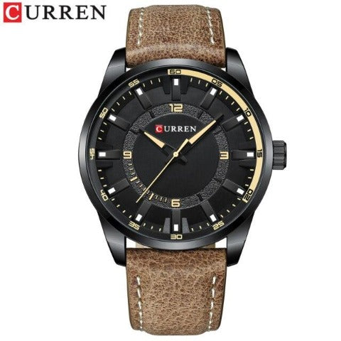 Curren Fashion Sports Leather Watch (Dial 4.7cm) - CUR213