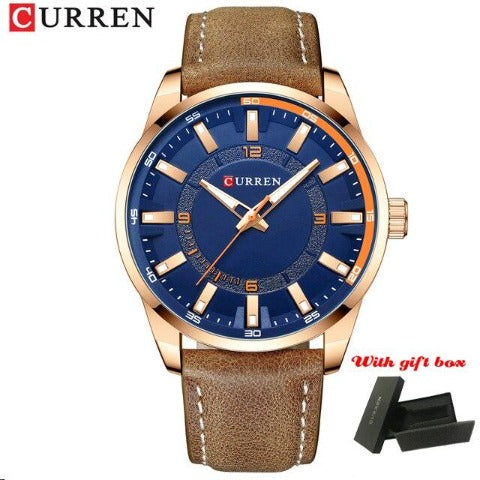 Curren Fashion Sports Leather Watch (Dial 4.7cm) - CUR213