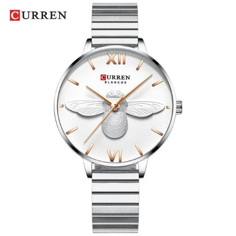 Curren "Blanche" Unique Design Ladies Watch (Dial 3.2cm) - CUR 179